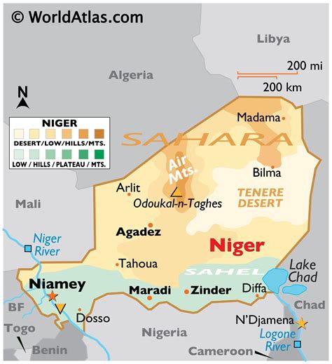 map of niger.